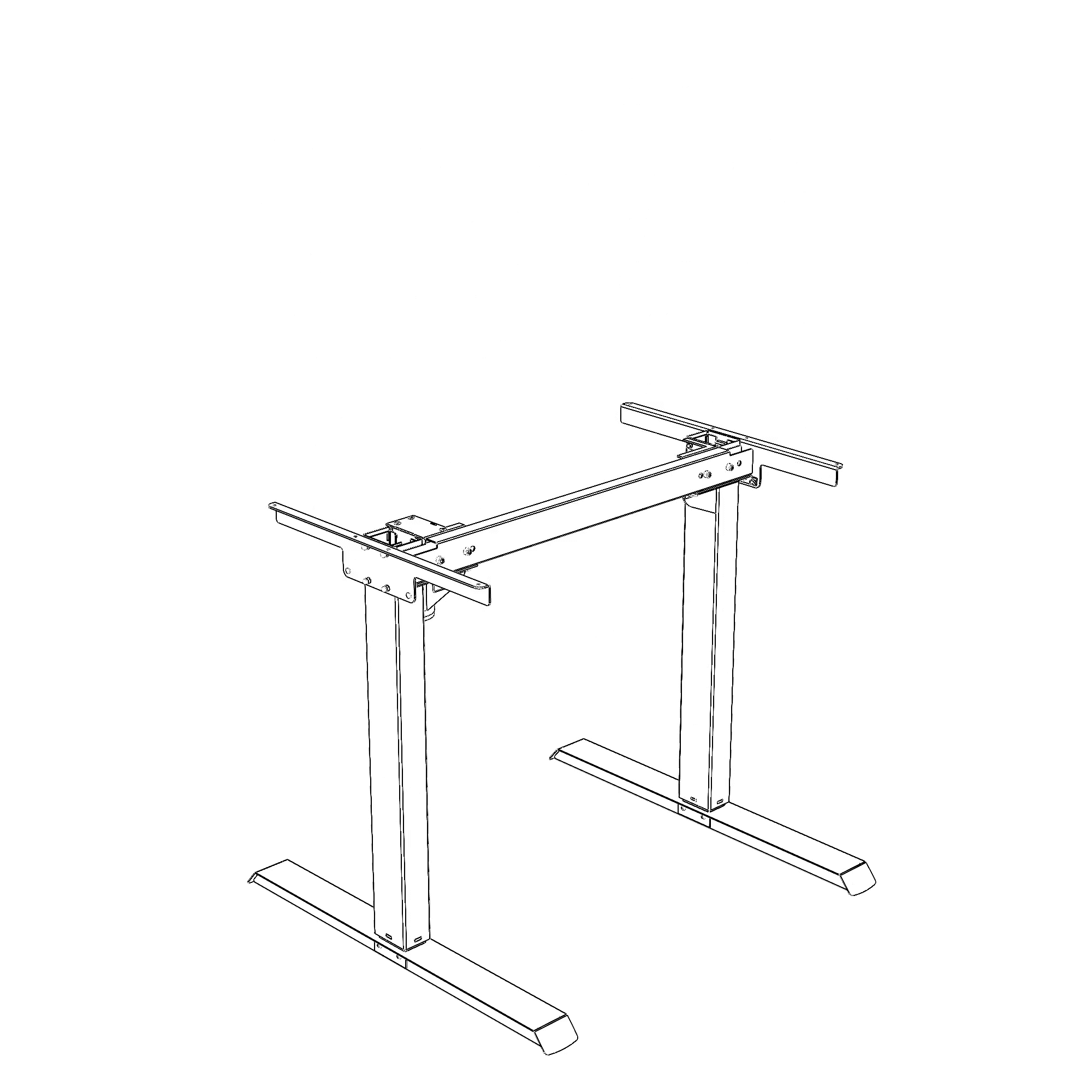 Electric Desk FrameElectric Desk Frame | WidthWidth 072 cmcm | Black 