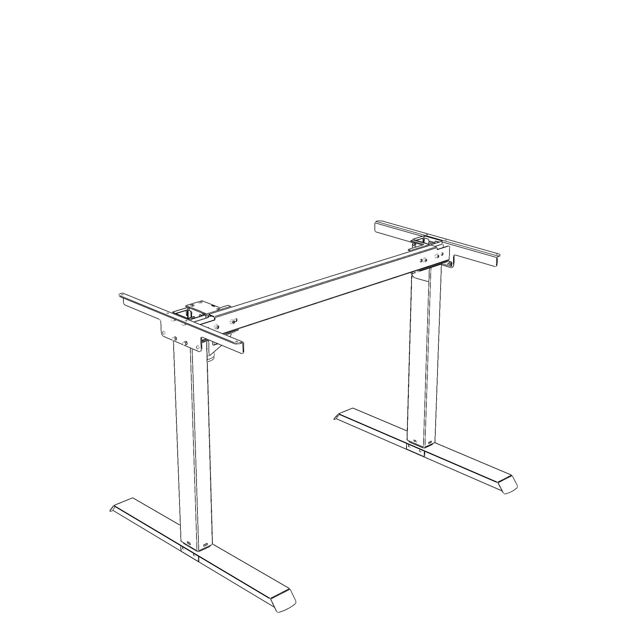 Electric Desk FrameElectric Desk Frame | WidthWidth 092 cmcm | Black 