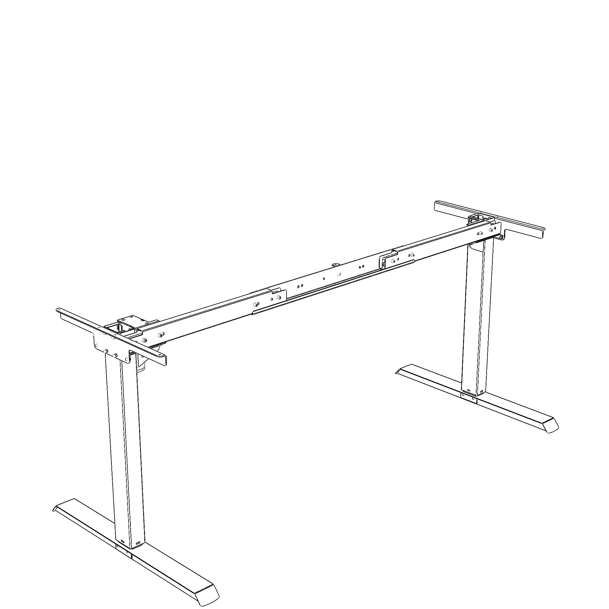 Electric Desk FrameElectric Desk Frame | WidthWidth 112-152 cmcm | Black 