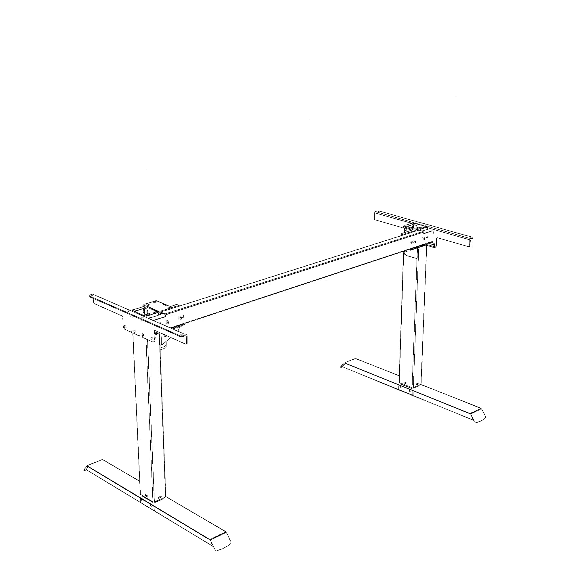 Electric Desk FrameElectric Desk Frame | WidthWidth 129 cmcm | Black 