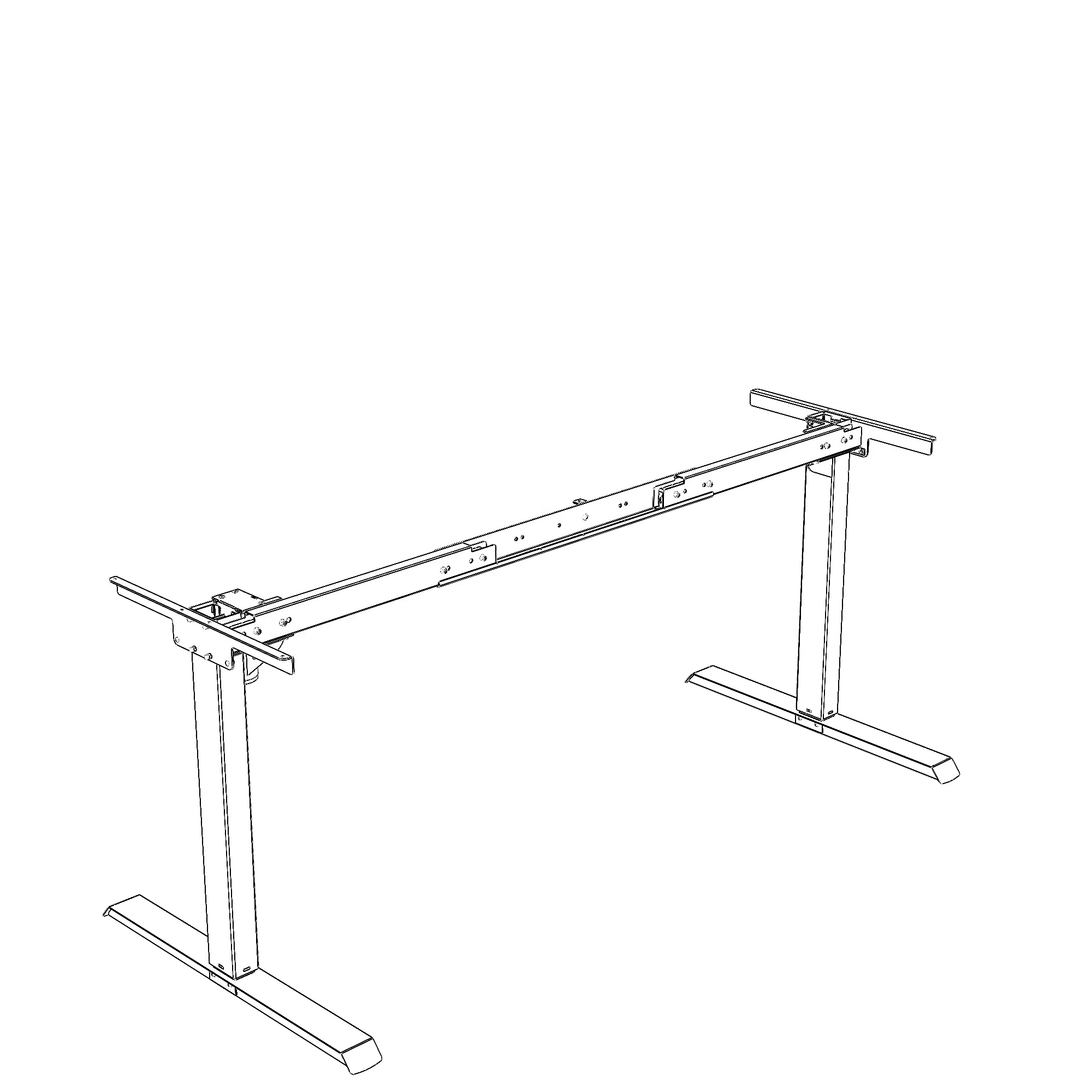 Electric Desk FrameElectric Desk Frame | WidthWidth 132-172 cmcm | White