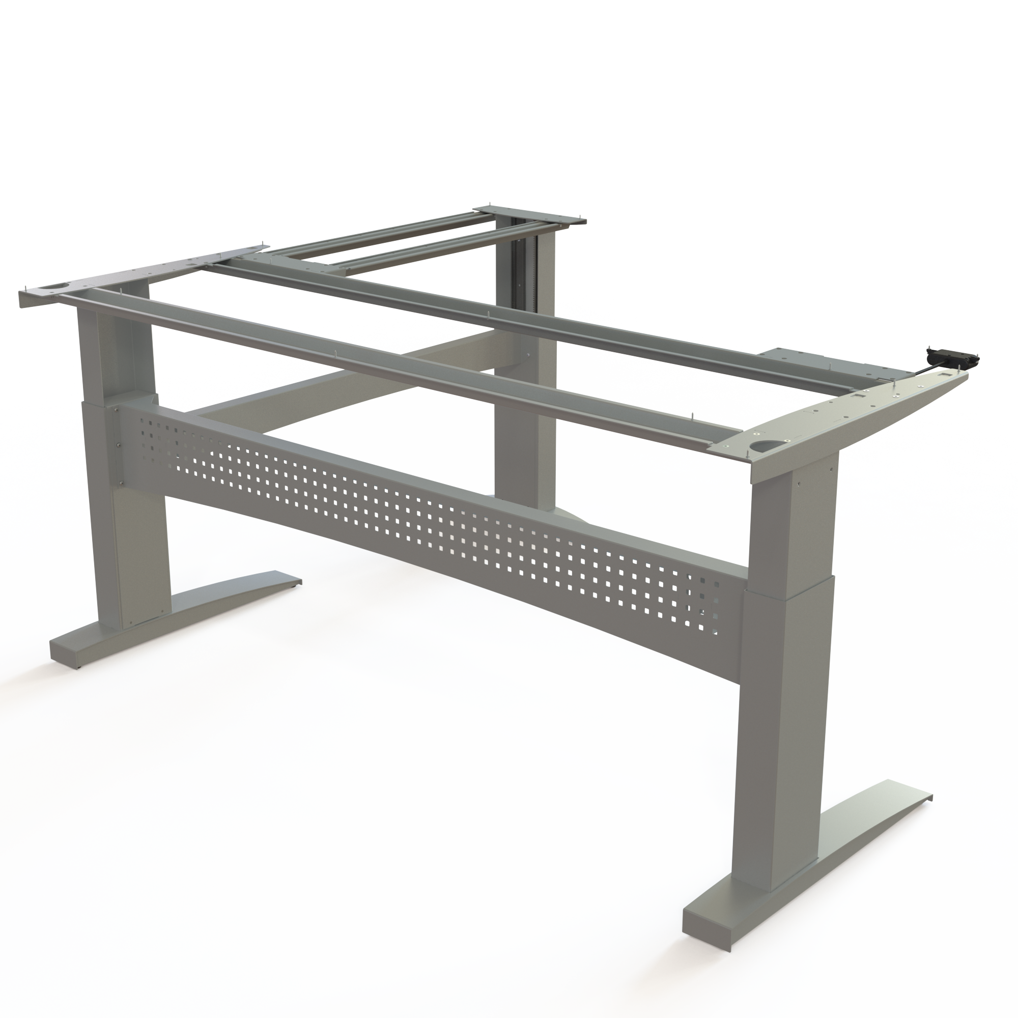 Electric Desk FrameElectric Desk Frame | WidthWidth 196-156 cmcm | Silver