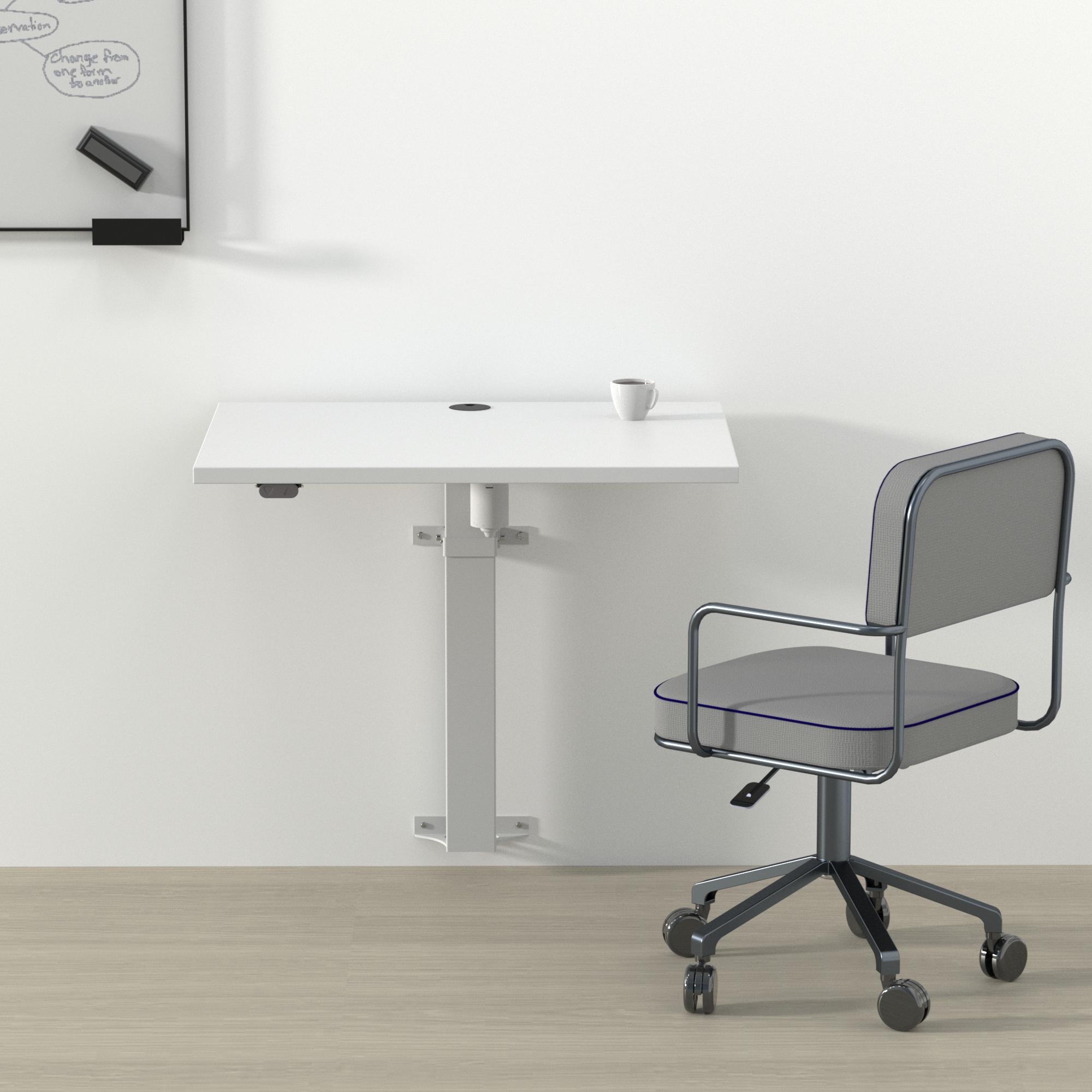 Electric Desk FrameElectric Desk Frame | WidthWidth 54 cmcm | White